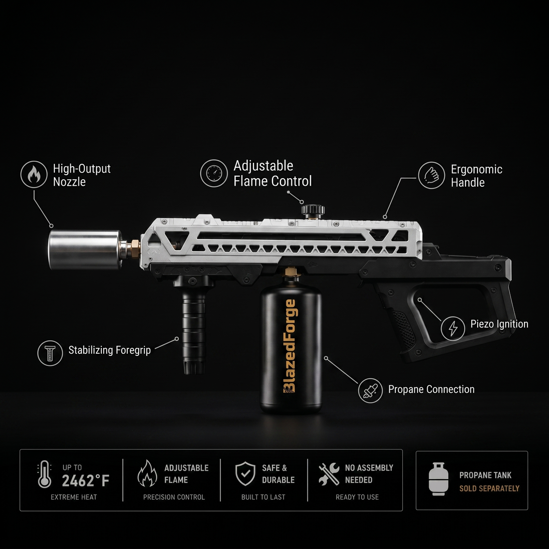 ForgeJet Adjustable Propane Torch product image