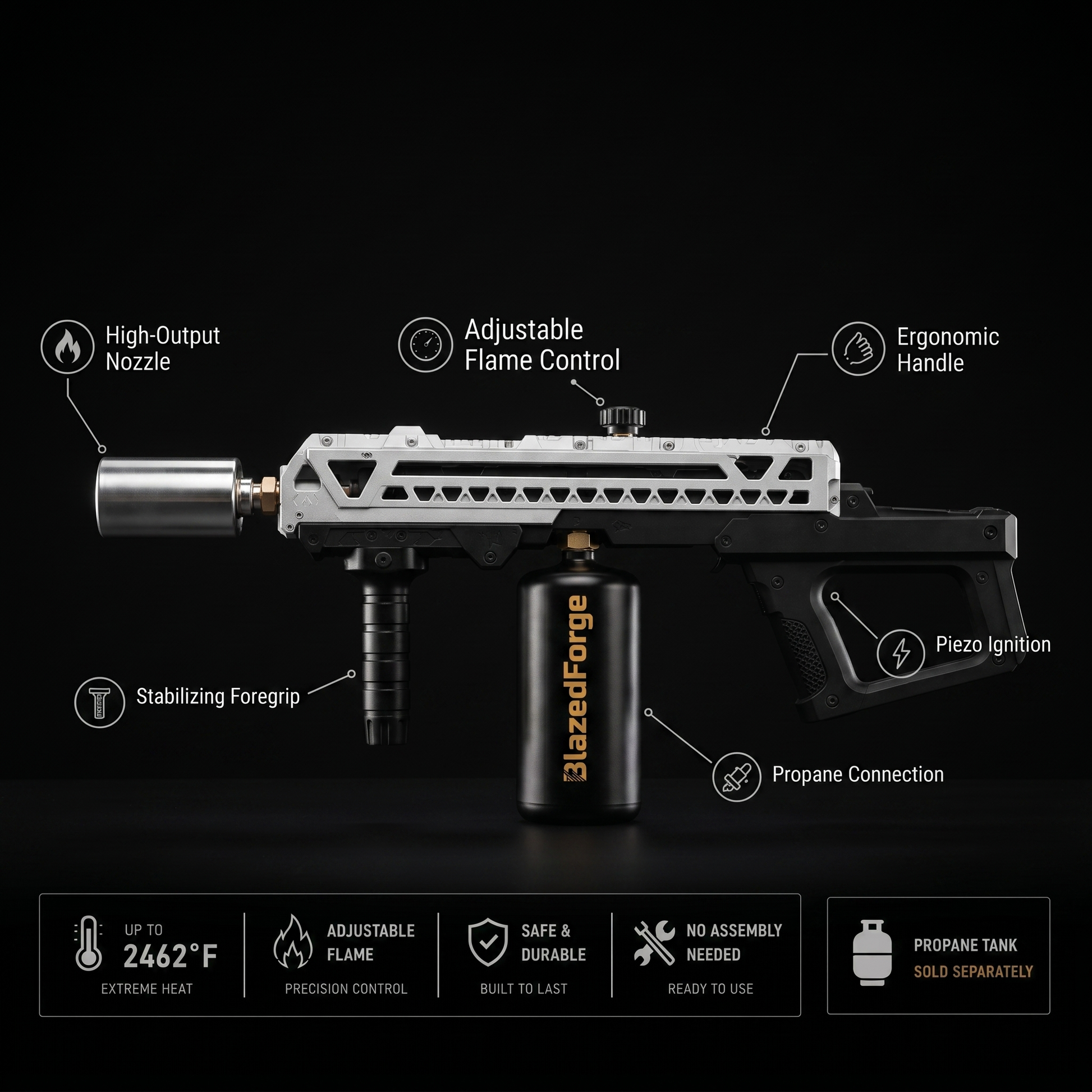 ForgeJet Adjustable Propane Torch gallery image 2