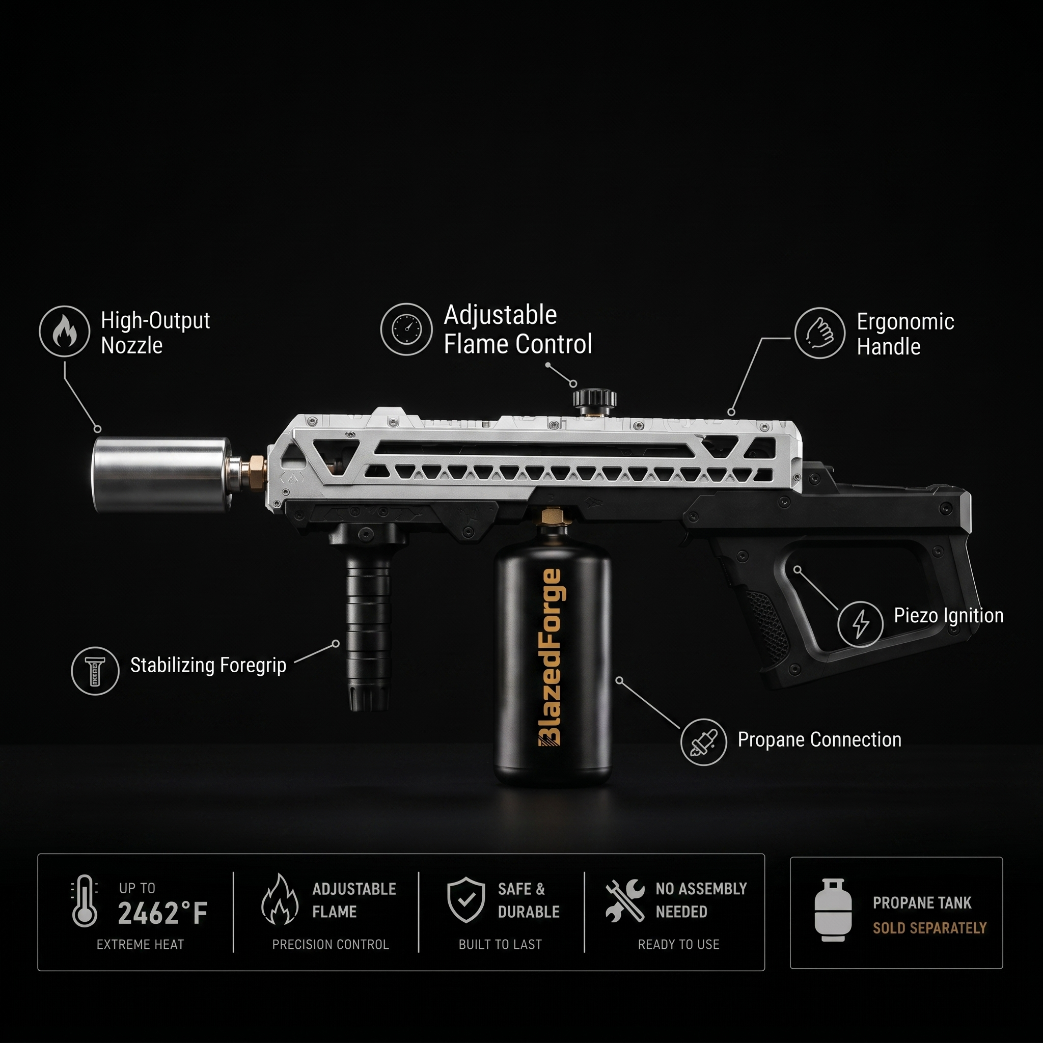ForgeJet Adjustable Propane Torch gallery image 2